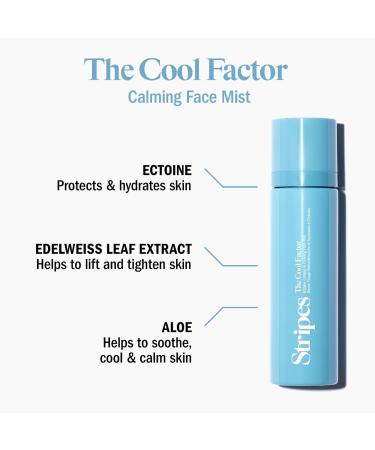 Shop Stripes The Cool Factor Calming Face Mist for Sensitive Skin - 3.3 oz / 100 mL Online - Best Price & International Shipping - Buy Online on GoSupps.com
