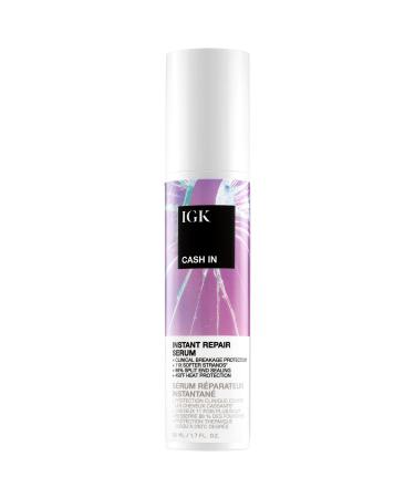 IGK Cash In Instant Repair Multitasking Hair Serum - 1.7 oz / 50 ml