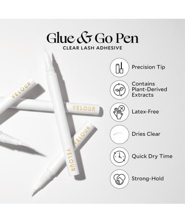 Shop Velour Lashes Glue & Go Lash Adhesive Pen - 0.03 oz / 0.9 ml Online - Best Price & International Shipping - Buy Online on GoSupps.com