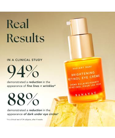 Shop RANAVAT Brightening Retinol Eye Creme for Fine Lines & Dark Circles - 0.5 oz Online - Best Price & International Shipping - Buy Online on GoSupps.com