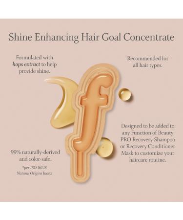 Shop Function of Beauty PRO The Shine Queen Hair Gloss Goal Concentrate Mix-In - 0.13 oz / 4 mL - The Shine Queen Concentrate Online - Best Price & International Shipping - Buy Online on GoSupps.com