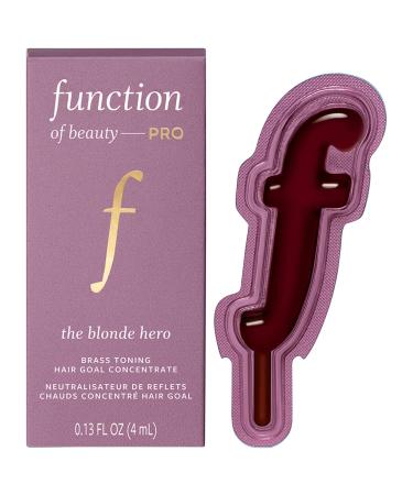 Function of Beauty PRO The Blonde Hero Brass Color Toning Hair Goal Concentrate Mix-In - 0.13 oz / 4 mL - The Blonde Hero Brass Color Toning Concentrate