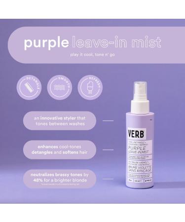 Shop Verb Brighten and Detangle Purple Leave-In for Blonde Hair - 4 oz / 120 ml Online - Best Price & International Shipping - Buy Online on GoSupps.com