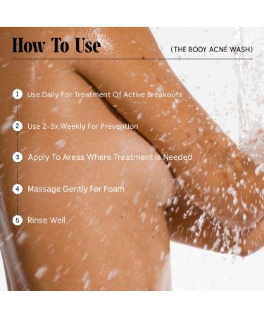 Shop N cessaire The Body Acne Wash - Clearing Cleanse With 2% Salicylic Acid Zinc + Niacinamide - 8.4 oz / 250 mL Online - Best Price & International Shipping - Buy Online on GoSupps.com