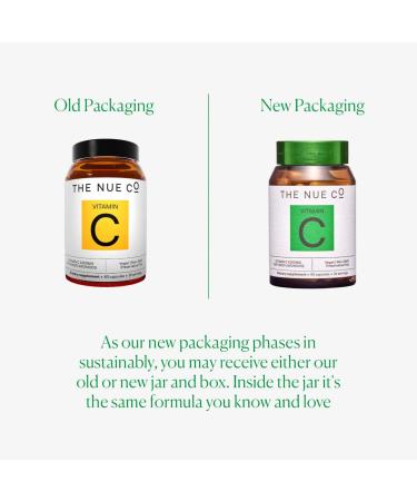 Shop The Nue Co. The Essentials: Vitamin C Supplement for Glowing Skin & Immunity Support - 7.84 oz / 60 caps Online - Best Price & International Shipping - Buy Online on GoSupps.com