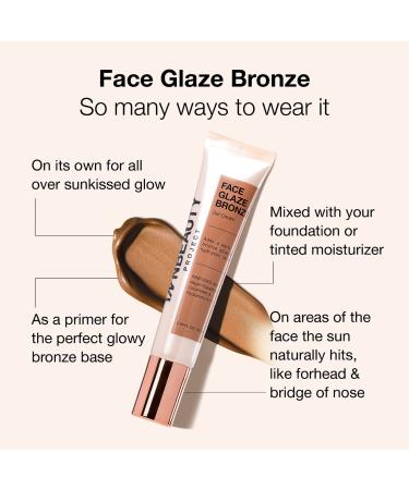 Shop iNNBEAUTY PROJECT Bronze Face Glaze Gel Cream with Squalane Ceramides & Hyaluronic Acid - 0.85 oz / 25 ml Online - Best Price & International Shipping - Buy Online on GoSupps.com