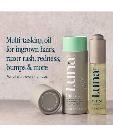Shop Luna Daily The Everywhere Oil - For Ingrown Hairs Redness + Bumps - With Rosehip Oil & Vitamins - 1 oz Online - Best Price & International Shipping - Buy Online on GoSupps.com