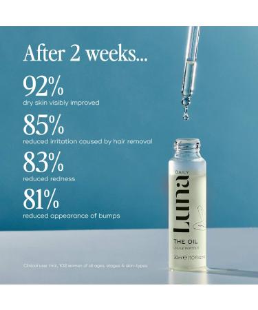 Shop Luna Daily The Everywhere Oil - For Ingrown Hairs Redness + Bumps - With Rosehip Oil & Vitamins - 1 oz Online - Best Price & International Shipping - Buy Online on GoSupps.com