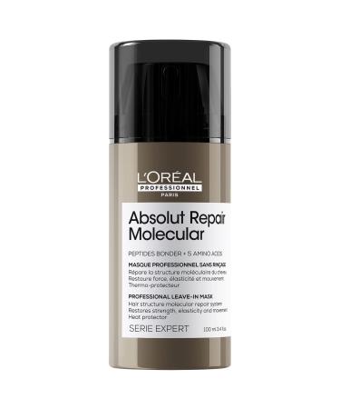L'Or al Professionnel Absolut Repair Molecular Leave-In Cream for Damaged Hair - 3.4 oz
