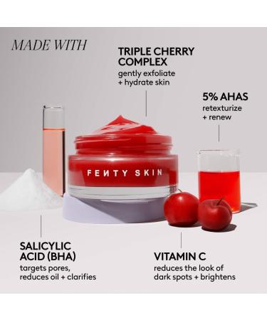 Shop Fenty Skin Cherry Dub Blah to Bright 5% AHA Face Mask with Salicylic Acid + Vitamin C					 - 2.5 oz / 75 mL Online - Best Price & International Shipping - Buy Online on GoSupps.com