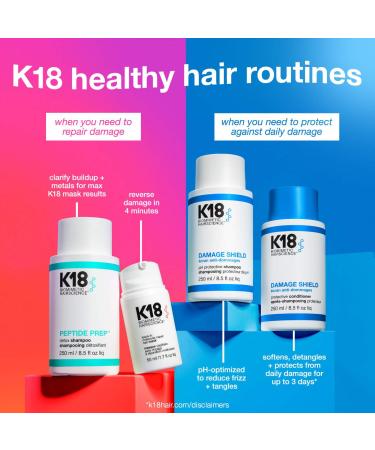 Shop K18 Biomimetic Hairscience DAMAGE SHIELD Protective Conditioner - 8.5 oz / 250 mL Online - Best Price & International Shipping - Buy Online on GoSupps.com
