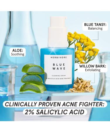 Shop Herbivore Blue Wave 2% Salicylic Acid Acne Treatment - 1 oz / 30 mL Online - Best Price & International Shipping - Buy Online on GoSupps.com
