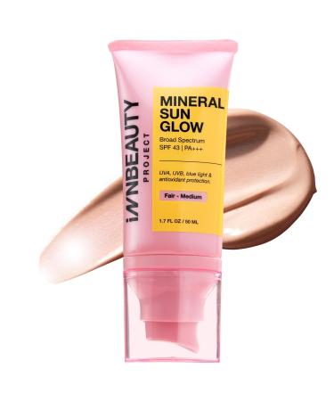 iNNBEAUTY PROJECT Mineral Sun Glow Broad Spectrum Sunscreen SPF 43 PA +++ with Peptides and Vitamin C-thumbnail_label