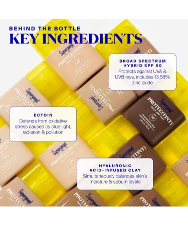 Shop Supergoop! Protec(tint) Daily SPF Tint SPF 50 Sunscreen Skin Tint with Ectoin - 1.18 oz / 35 mL 32N - medium neutral Online - Best Price & International Shipping - Buy Online on GoSupps.com