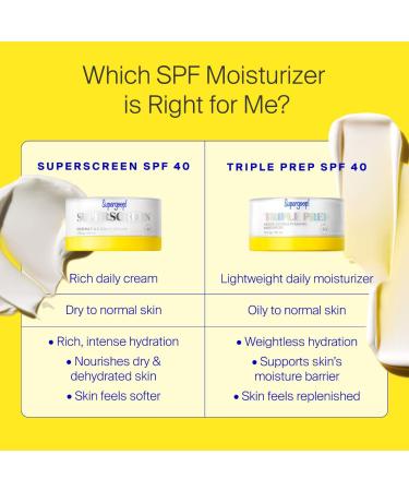 Shop Supergoop! Superscreen Rich Hydrating Cream SPF 40 Moisturizer Face Sunscreen - 1.7 oz / 50 ml Online - Best Price & International Shipping - Buy Online on GoSupps.com