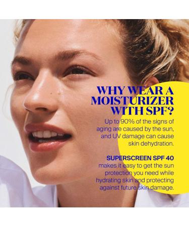 Shop Supergoop! Superscreen Rich Hydrating Cream SPF 40 Moisturizer Face Sunscreen - 1.7 oz / 50 ml Online - Best Price & International Shipping - Buy Online on GoSupps.com