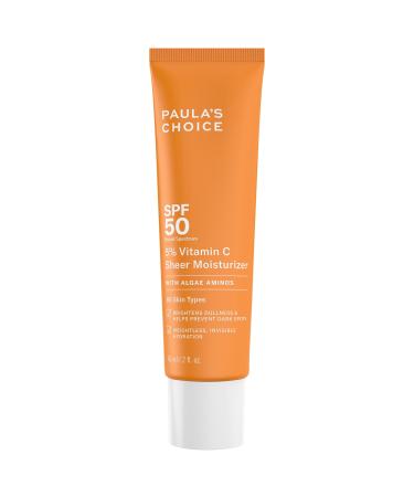 Paula's Choice 5% Vitamin C Sheer Facial Moisturizer SPF 50 - 2 oz / 60 mL