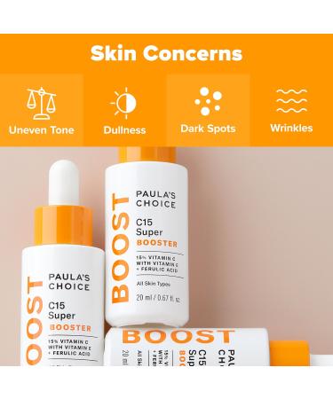 Shop Paula's Choice C15 Vitamin C Super Booster - 0.67 oz / 20 ml Online - Best Price & International Shipping - Buy Online on GoSupps.com