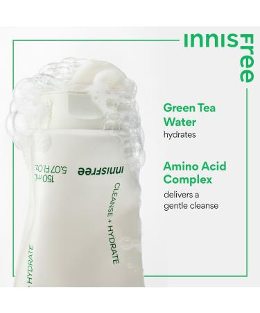 Shop innisfree Sulfate-Free Green Tea Amino Acid Cleansing Foam - 5.07 oz / 150 ml Online - Best Price & International Shipping - Buy Online on GoSupps.com