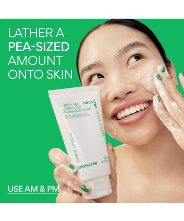Shop innisfree Sulfate-Free Green Tea Amino Acid Cleansing Foam - 5.07 oz / 150 ml Online - Best Price & International Shipping - Buy Online on GoSupps.com