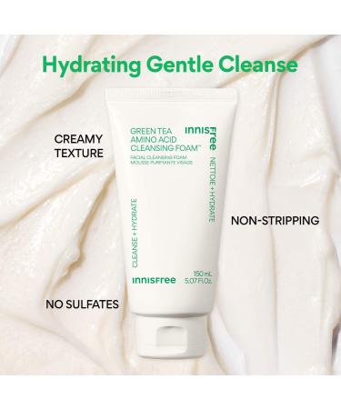 Shop innisfree Sulfate-Free Green Tea Amino Acid Cleansing Foam - 5.07 oz / 150 ml Online - Best Price & International Shipping - Buy Online on GoSupps.com
