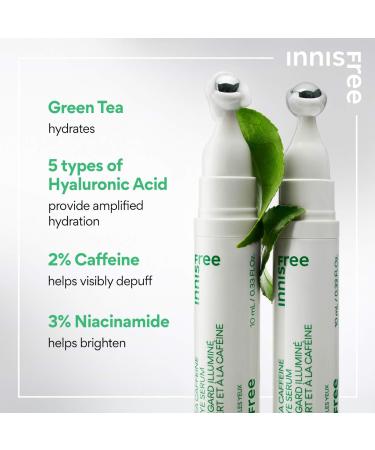 Shop innisfree Green Tea Caffeine Bright-Eye Serum with Niacinamide - 0.33 oz Online - Best Price & International Shipping - Buy Online on GoSupps.com
