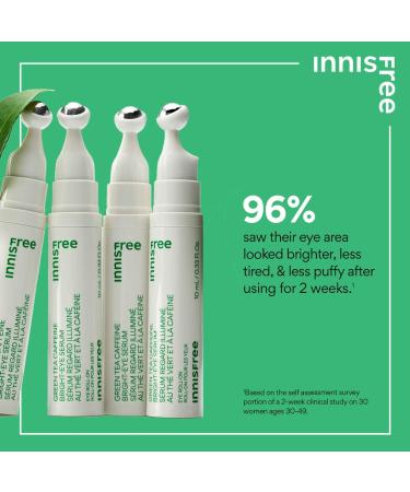 Shop innisfree Green Tea Caffeine Bright-Eye Serum with Niacinamide - 0.33 oz Online - Best Price & International Shipping - Buy Online on GoSupps.com