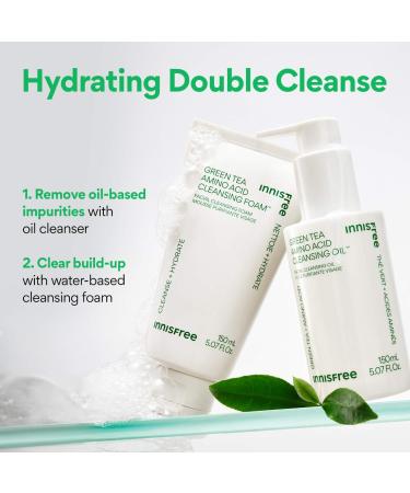 Shop innisfree Hydrating Green Tea Amino Acid Cleansing Oil - 5.07 oz / 150 ml Online - Best Price & International Shipping - Buy Online on GoSupps.com