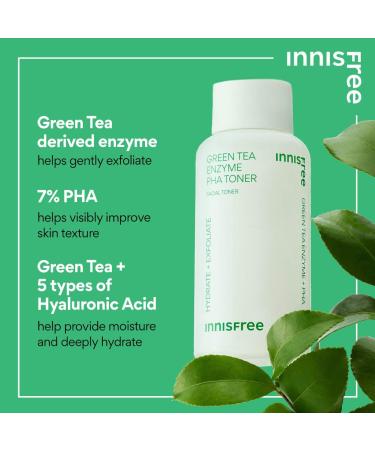 Shop innisfree Green Tea Enzyme 7% PHA Gentle Exfoliating Toner - 5.07 oz / 150 ml Online - Best Price & International Shipping - Buy Online on GoSupps.com