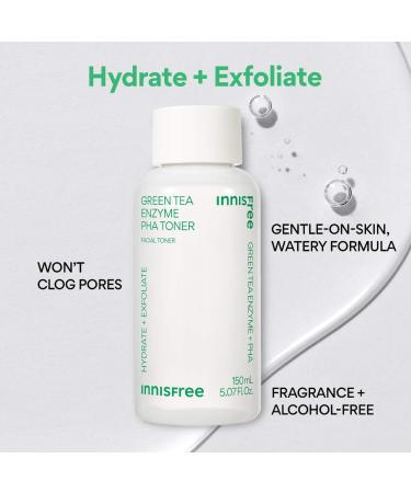 Shop innisfree Green Tea Enzyme 7% PHA Gentle Exfoliating Toner - 5.07 oz / 150 ml Online - Best Price & International Shipping - Buy Online on GoSupps.com