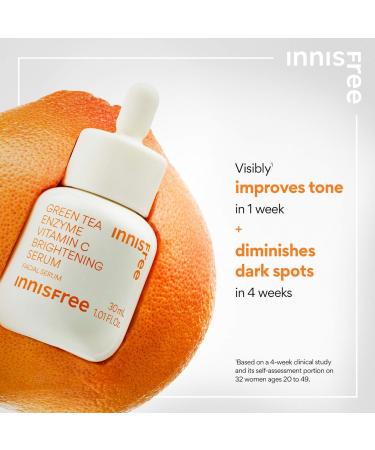 Shop innisfree Green Tea Enzyme Vitamin C Brightening Serum - 1 oz Online - Best Price & International Shipping - Buy Online on GoSupps.com