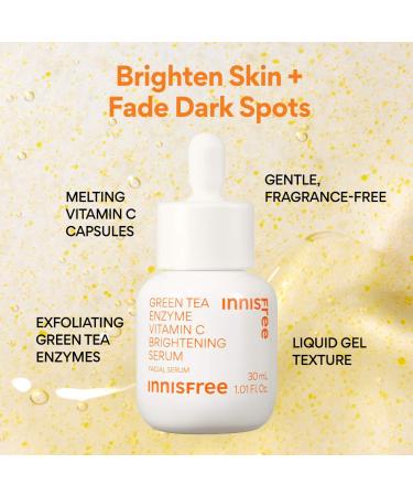 Shop innisfree Green Tea Enzyme Vitamin C Brightening Serum - 1 oz Online - Best Price & International Shipping - Buy Online on GoSupps.com
