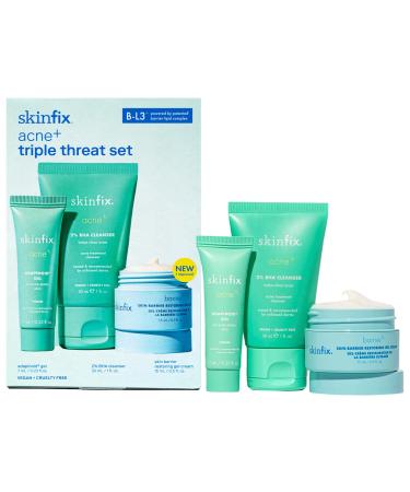 Skinfix acne+ triple threat set with Salicylic Acid (BHA) + Niacinamide with B-L3