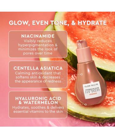 Shop Glow Recipe Watermelon Glow Niacinamide Hue Drops Sun Glow Serum - 1.35 oz / 40 mL Online - Best Price & International Shipping - Buy Online on GoSupps.com