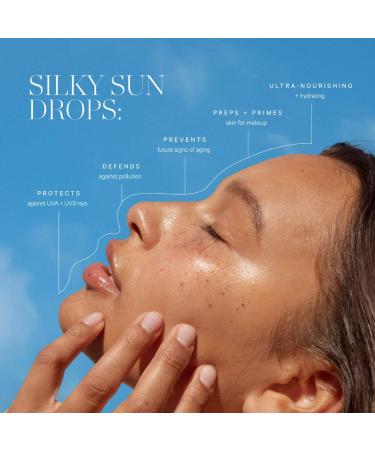 Shop KORA Organics Silky Sun Drops Organic Sunscreen Serum with SPF 30 for Skin Barrier Repair - 1 oz / 30 ml Online - Best Price & International Shipping - Buy Online on GoSupps.com