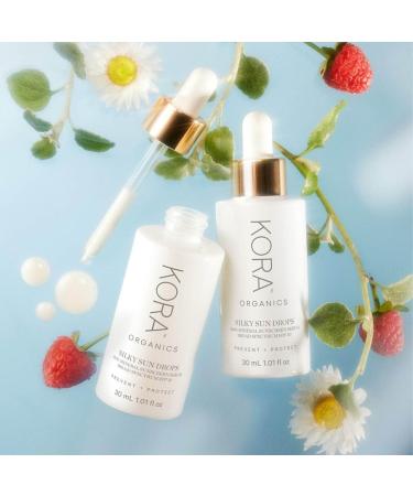 Shop KORA Organics Silky Sun Drops Organic Sunscreen Serum with SPF 30 for Skin Barrier Repair - 1 oz / 30 ml Online - Best Price & International Shipping - Buy Online on GoSupps.com