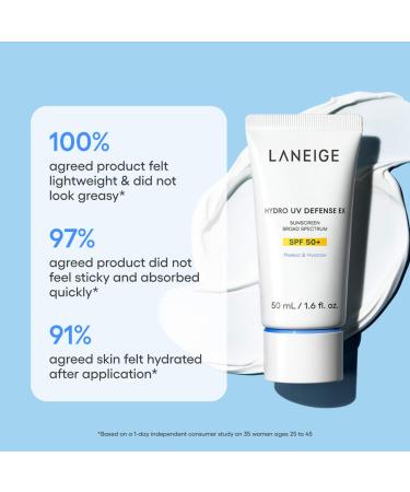 Shop LANEIGE Hydro UV Defense Sunscreen Broad Spectrum SPF 50+ - 1.67 oz / 50 ml Online - Best Price & International Shipping - Buy Online on GoSupps.com