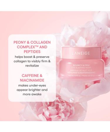 Shop LANEIGE Bouncy & Firm Eye Brightening Sleeping Mask with Peony + Collagen Complex - .7 oz / 20 g Online - Best Price & International Shipping - Buy Online on GoSupps.com