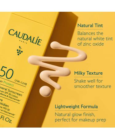 Shop Caudalie Vinosun Protect Brightening Daily Mineral Face Sunscreen SPF 50 with Niacinamide - 1.7 oz / 50 ml Online - Best Price & International Shipping - Buy Online on GoSupps.com