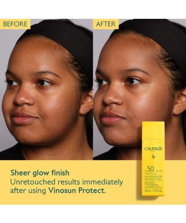 Shop Caudalie Vinosun Protect Brightening Daily Mineral Face Sunscreen SPF 50 with Niacinamide - 1.7 oz / 50 ml Online - Best Price & International Shipping - Buy Online on GoSupps.com