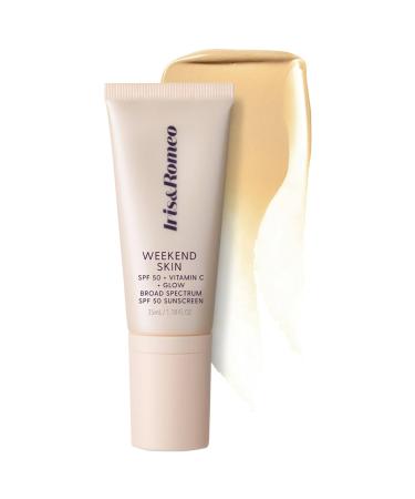 Iris&Romeo Weekend Skin SPF 50 Instant Glow Tinted Mineral Sunscreen with Vitamin C + Niacinamide-thumbnail
