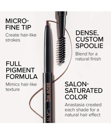 Shop Anastasia Beverly Hills Mini Brow Wiz Ultra-Slim Precision Brow Pencil - 0.001 Oz. / fillsizesequence:1 Ash Brown - for grey hair with cool/ash undertones Online - Best Price & International Shipping - Buy Online on GoSupps.com