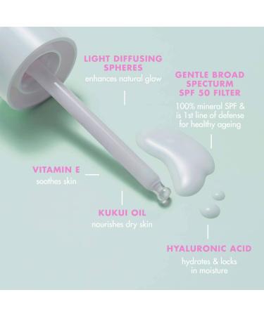 Shop Hello Sunday The Mineral One SPF 50 Hydrating and Luminating Face Serum with Hyaluronic Acid - 1 oz Online - Best Price & International Shipping - Buy Online on GoSupps.com