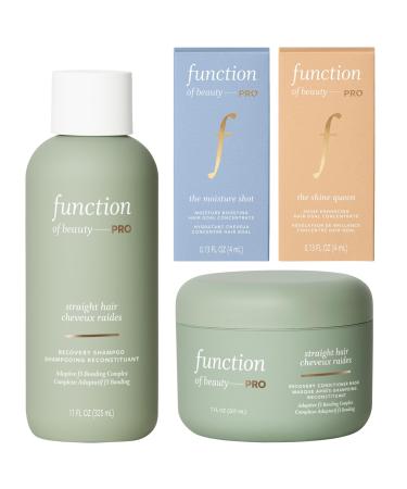 Function of Beauty PRO Straight Shampoo & Mask Value Set with Moisture and Shine Boosters