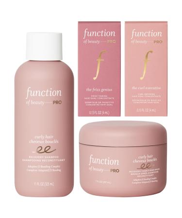 Function of Beauty PRO Curly Shampoo & Mask Value Set with Curl Definition and Anti Frizz Boosters