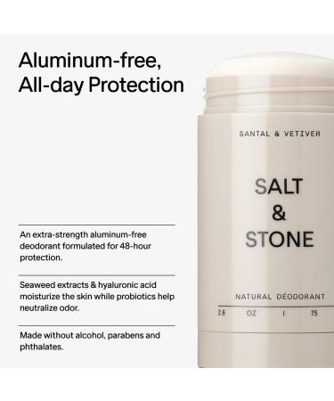 Shop Salt & Stone Santal & Vetiver Extra-Strength Aluminum-Free Deodorant - 2.6 oz Online - Best Price & International Shipping - Buy Online on GoSupps.com