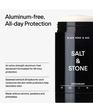 Shop Salt & Stone Black Rose & Oud Extra-Strength Aluminum-Free Deodorant - 2.6 oz Online - Best Price & International Shipping - Buy Online on GoSupps.com