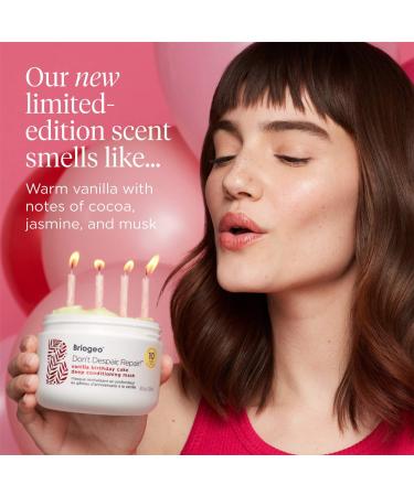 Shop Briogeo Don't Despair Repair! Deep Conditioning Hair Mask Limited Edition Vanilla Birthday Cake Scent - 8 oz / 236 mL Online - Best Price & International Shipping - Buy Online on GoSupps.com