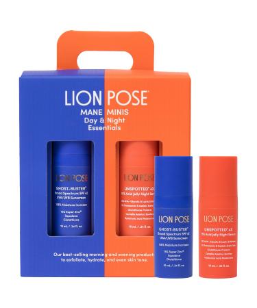 Lion Pose Mane Mini Day & Night Set with SPF & AHA