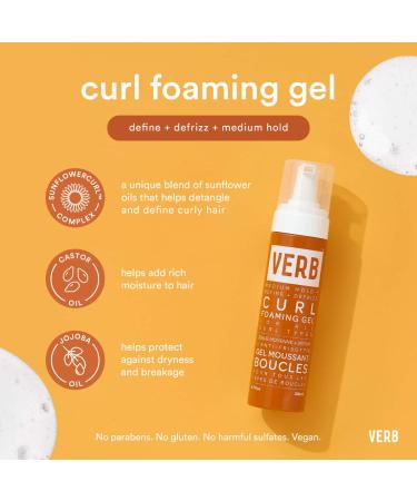 Shop Verb Curl Foaming Gel for Definition + Frizz-Fighting - 6.7 oz Online - Best Price & International Shipping - Buy Online on GoSupps.com